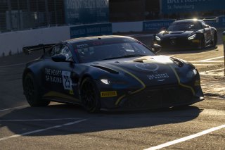 #25 Aston Martin Vantage GT4 of Gray Newell, Heart of Racing Team, GT America Powered by AWS, GT4, SRO America, GT America, Grand Prix of St. Petersburg, St. Petersburg, FL, February 2022.
 | Brian Cleary/SRO