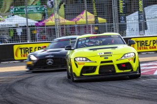 #55 Toyota GR Supra GT4 of Moisey Uretsky, Accelerating Performance, GT America Powered by AWS, GT4, SRO America, GT America, Grand Prix of St. Petersburg, St. Petersburg, FL, February 2022.
 | Brian Cleary/SRO