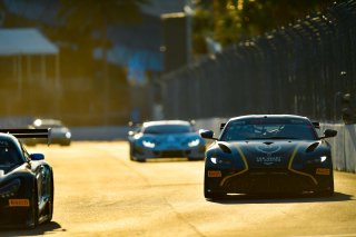 #25 Aston Martin Vantage GT4 of Gray Newell, Heart of Racing Team, GT America Powered by AWS, GT4, SRO America, GT America, Grand Prix of St. Petersburg, St. Petersburg, FL, February 2022.
 | Fred Hardy/SRO
