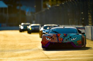 #88 Lamborghini Huracan GT3 of Jason Harward, Zelus Motorsports, GT America Powered by AWS, SRO3, SRO America, GT America, Grand Prix of St. Petersburg, St. Petersburg, FL, February 2022.
 | Fred Hardy/SRO