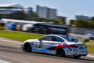 #28 BMW M4 GT4 of Rick Uhler, SRQ Motorsports, GT America Powered by AWS, GT4, SRO America, GT America, Grand Prix of St. Petersburg, St. Petersburg, FL, February 2022.
 | James Lietz/SRO