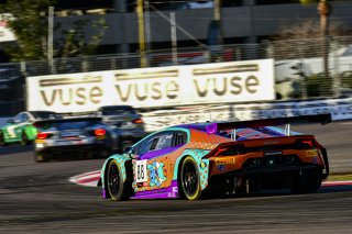 #88 Lamborghini Huracan GT3 of Jason Harward, Zelus Motorsports, GT America Powered by AWS, SRO3, SRO America, GT America, Grand Prix of St. Petersburg, St. Petersburg, FL, February 2022.
 | James Lietz/SRO
