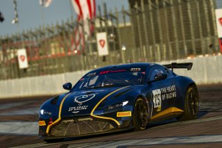 #25 Aston Martin Vantage GT4 of Gray Newell, Heart of Racing Team, GT America Powered by AWS, GT4, SRO America, GT America, Grand Prix of St. Petersburg, St. Petersburg, FL, February 2022.
 | James Lietz/SRO