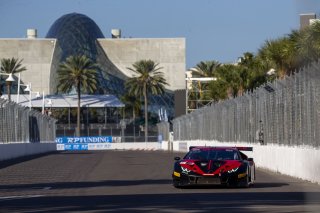 #191 Lamborghini Huracan GT3 of Jeff Burton, Zelus Motorsports, GT America Powered by AWS, SRO3, SRO America, GT America, Grand Prix of St. Petersburg, St. Petersburg, FL, February 2022.
 | Brian Cleary/SRO