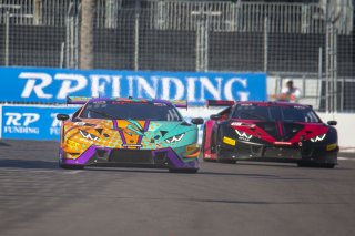#88 Lamborghini Huracan GT3 of Jason Harward, Zelus Motorsports, GT America Powered by AWS, SRO3, SRO America, GT America, Grand Prix of St. Petersburg, St. Petersburg, FL, February 2022.
 | Brian Cleary/SRO