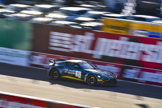 #25 Aston Martin Vantage GT4 of Gray Newell, Heart of Racing Team, GT America Powered by AWS, GT4, SRO America, GT America, Grand Prix of St. Petersburg, St. Petersburg, FL, February 2022.
 | James Lietz/SRO