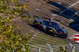 #37 Ferrari 488 GT3 of Justin Wetherill, Triarsi Competizione, GT America Powered by AWS, SRO3, SRO America, GT America, Grand Prix of St. Petersburg, St. Petersburg, FL, February 2022.
 | James Lietz/SRO