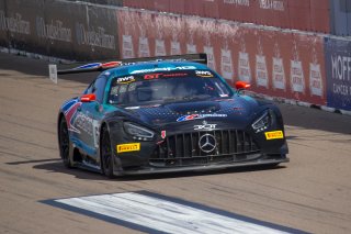 #63 Mercedes-AMG GT3 of David Askew, DXDT Racing, GT America Powered by AWS, SRO3, SRO America, GT America, Grand Prix of St. Petersburg, St. Petersburg, FL, February 2022.
 | Brian Cleary/SRO