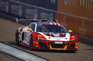 #58 Audi R8 LMS GT2 of CJ Moses, GMG Racing, GT America Powered by AWS, GT2, SRO America, GT America, Grand Prix of St. Petersburg, St. Petersburg, FL, February 2022.
 | Brian Cleary/SRO