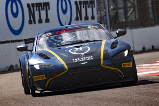 #25 Aston Martin Vantage GT4 of Gray Newell, Heart of Racing Team, GT America Powered by AWS, GT4, SRO America, GT America, Grand Prix of St. Petersburg, St. Petersburg, FL, February 2022.
 | Brian Cleary/SRO
