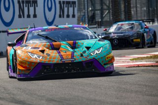 #88 Lamborghini Huracan GT3 of Jason Harward, Zelus Motorsports, GT America Powered by AWS, SRO3, SRO America, GT America, Grand Prix of St. Petersburg, St. Petersburg, FL, February 2022.
 | Brian Cleary/SRO