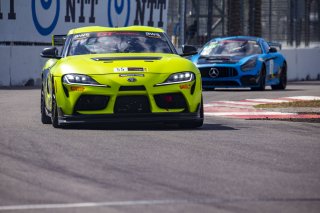#55 Toyota GR Supra GT4 of Moisey Uretsky, Accelerating Performance, GT America Powered by AWS, GT4, SRO America, GT America, Grand Prix of St. Petersburg, St. Petersburg, FL, February 2022.
 | Brian Cleary/SRO
