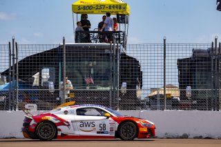 #58 Audi R8 LMS GT2 of CJ Moses, GMG Racing, GT America Powered by AWS, GT2, SRO America, GT America, Grand Prix of St. Petersburg, St. Petersburg, FL, February 2022.
 | Brian Cleary/SRO
