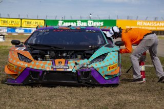 #88 Lamborghini Huracan GT3 of Jason Harward, Zelus Motorsports, GT America Powered by AWS, SRO3, SRO America, GT America, Grand Prix of St. Petersburg, St. Petersburg, FL, February 2022.
 | Brian Cleary/SRO