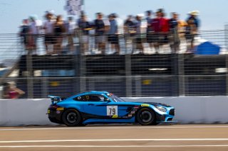 #79 Mercedes-AMG GT4 of Chris Gumprecht, RENNtech Motorsports, GT America Powered by AWS, GT4, SRO America, GT America, Grand Prix of St. Petersburg, St. Petersburg, FL, February 2022.
 | Brian Cleary/SRO