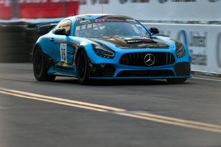 #79 Mercedes-AMG GT4 of Chris Gumprecht, RENNtech Motorsports, GT America Powered by AWS, GT4, SRO America, GT America, Grand Prix of St. Petersburg, St. Petersburg, FL, February 2022.
 | Fred Hardy/SRO