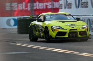 #55 Toyota GR Supra GT4 of Moisey Uretsky, Accelerating Performance, GT America Powered by AWS, GT4, SRO America, GT America, Grand Prix of St. Petersburg, St. Petersburg, FL, February 2022.
 | Fred Hardy/SRO