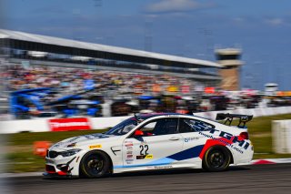 #22 BMW M4 GT4 of Marko Radisic, SRQ Motorsports, GT America Powered by AWS, GT4, \SRO America, GT America, Grand Prix of St. Petersburg, St. Petersburg, FL, February 2022.
 | James Lietz/SRO