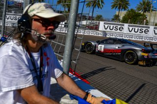 #37 Ferrari 488 GT3 of Justin Wetherill, Triarsi Competizione, GT America Powered by AWS, SRO3, SRO America, GT America, Grand Prix of St. Petersburg, St. Petersburg, FL, February 2022.
 | James Lietz/SRO