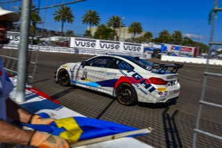 #28 BMW M4 GT4 of Rick Uhler, SRQ Motorsports, GT America Powered by AWS, GT4, SRO America, GT America, Grand Prix of St. Petersburg, St. Petersburg, FL, February 2022.
 | James Lietz/SRO