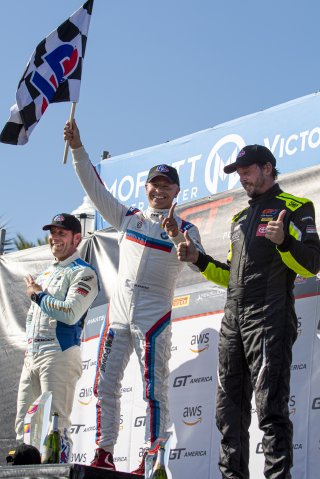 #22 BMW M4 GT4 of Marko Radisic, SRQ Motorsports, GT America Powered by AWS, GT4, #66 Porsche 718 Cayman GT4 RS Clubsport of Derek DeBoer, TRG, #55 Toyota GR Supra GT4 of Moisey Uretsky, Accelerating Performance, SRO America, GT America, Grand Prix of St. | James Lietz/SRO