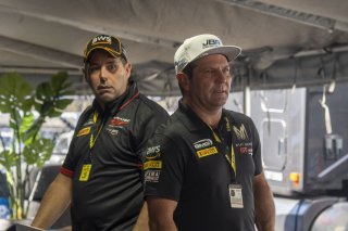 #2  Aston Martin Vantage AMR GT4 of  Jason Bell, GMG Racing, GT America Powered by AWS, GT4, #58 Audi R8 LMS GT2 of CJ Moses, GT2, SRO America, GT America, Grand Prix of St. Petersburg, St. Petersburg, FL, February 2022.
 | Brian Cleary/SRO