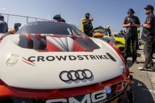 #58 Audi R8 LMS GT2 of CJ Moses, GMG Racing, GT America Powered by AWS, GT2, SRO America, GT America, Grand Prix of St. Petersburg, St. Petersburg, FL, February 2022.
 | Brian Cleary/SRO