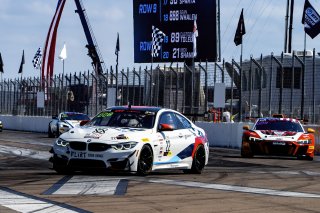 #22 BMW M4 GT4 of Marko Radisic, SRQ Motorsports, GT America Powered by AWS, GT4, \SRO America, GT America, Grand Prix of St. Petersburg, St. Petersburg, FL, February 2022.
 | Brian Cleary/SRO