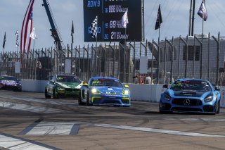 #79 Mercedes-AMG GT4 of Chris Gumprecht, RENNtech Motorsports, GT America Powered by AWS, GT4, SRO America, GT America, Grand Prix of St. Petersburg, St. Petersburg, FL, February 2022.
 | Brian Cleary/SRO