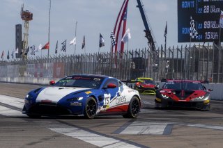 #15 Aston Martin Vantage AMR GT4 of Bryan Putt, BSport Racing, GT America Powered by AWS, GT4, SRO America, GT America, Grand Prix of St. Petersburg, St. Petersburg, FL, February 2022.
 | Brian Cleary/SRO
