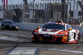 #58 Audi R8 LMS GT2 of CJ Moses, GMG Racing, GT America Powered by AWS, GT2, SRO America, GT America, Grand Prix of St. Petersburg, St. Petersburg, FL, February 2022.
 | Brian Cleary/SRO