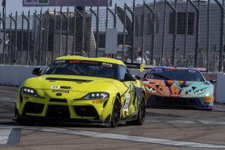 #55 Toyota GR Supra GT4 of Moisey Uretsky, Accelerating Performance, GT America Powered by AWS, GT4, SRO America, GT America, Grand Prix of St. Petersburg, St. Petersburg, FL, February 2022.
 | Brian Cleary/SRO