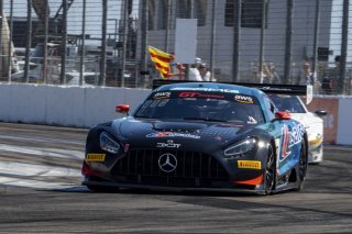 #63 Mercedes-AMG GT3 of David Askew, DXDT Racing, GT America Powered by AWS, SRO3, SRO America, GT America, Grand Prix of St. Petersburg, St. Petersburg, FL, February 2022.
 | Brian Cleary/SRO