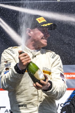 #79 Mercedes-AMG GT4 of Chris Gumprecht, RENNtech Motorsports, GT America Powered by AWS, GT4, SRO America, GT America, Grand Prix of St. Petersburg, St. Petersburg, FL, February 2022.
 | Brian Cleary/SRO