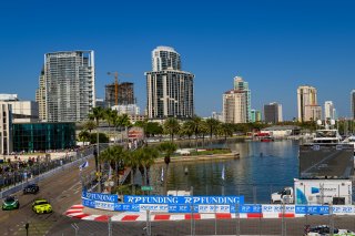 #55 Toyota GR Supra GT4 of Moisey Uretsky, Accelerating Performance, GT America Powered by AWS, GT4, #98 BMW M4 GT4 of Paul Sparta, Random Vandals Racing, SRO America, GT America, Grand Prix of St. Petersburg, St. Petersburg, FL, February 2022.
 | Fred Hardy/SRO