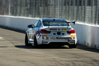 #28 BMW M4 GT4 of Rick Uhler, SRQ Motorsports, GT America Powered by AWS, GT4, SRO America, GT America, Grand Prix of St. Petersburg, St. Petersburg, FL, February 2022.
 | Fred Hardy/SRO
