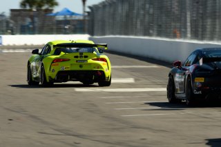 #55 Toyota GR Supra GT4 of Moisey Uretsky, Accelerating Performance, GT America Powered by AWS, GT4, SRO America, GT America, Grand Prix of St. Petersburg, St. Petersburg, FL, February 2022.
 | Fred Hardy/SRO