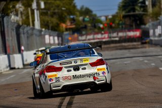 #28 BMW M4 GT4 of Rick Uhler, SRQ Motorsports, GT America Powered by AWS, GT4, SRO America, GT America, Grand Prix of St. Petersburg, St. Petersburg, FL, February 2022.
 | James Lietz/SRO