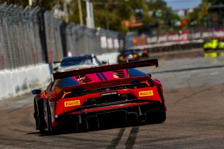 #191 Lamborghini Huracan GT3 of Jeff Burton, Zelus Motorsports, GT America Powered by AWS, SRO3, SRO America, GT America, Grand Prix of St. Petersburg, St. Petersburg, FL, February 2022.
 | James Lietz/SRO
