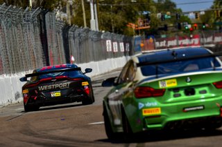#50 Aston Martin Vantage GT4 of Ross Chouest, Chouest Povoledo Racing, GT America Powered by AWS, GT4, SRO America, GT America, Grand Prix of St. Petersburg, St. Petersburg, FL, February 2022.
 | James Lietz/SRO