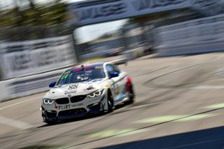 #28 BMW M4 GT4 of Rick Uhler, SRQ Motorsports, GT America Powered by AWS, GT4, SRO America, GT America, Grand Prix of St. Petersburg, St. Petersburg, FL, February 2022.
 | James Lietz/SRO