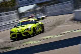 #55 Toyota GR Supra GT4 of Moisey Uretsky, Accelerating Performance, GT America Powered by AWS, GT4, SRO America, GT America, Grand Prix of St. Petersburg, St. Petersburg, FL, February 2022.
 | James Lietz/SRO
