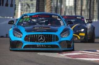 #79 Mercedes-AMG GT4 of Chris Gumprecht, RENNtech Motorsports, GT America Powered by AWS, GT4, SRO America, GT America, Grand Prix of St. Petersburg, St. Petersburg, FL, February 2022.
 | Brian Cleary/SRO