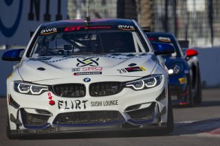 #28 BMW M4 GT4 of Rick Uhler, SRQ Motorsports, GT America Powered by AWS, GT4, SRO America, GT America, Grand Prix of St. Petersburg, St. Petersburg, FL, February 2022.
 | Brian Cleary/SRO