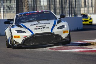 #2  Aston Martin Vantage AMR GT4 of  Jason Bell, GMG Racing, GT America Powered by AWS, GT4, SRO America, GT America, Grand Prix of St. Petersburg, St. Petersburg, FL, February 2022.
 | Brian Cleary/SRO