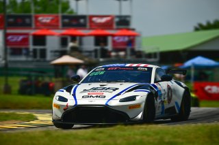 #2 Aston Martin Vantage AMR GT4 of Jason Bell and Andrew Davis, GMG Racing, GT4 America, Pro-Am, SRO America, VIR, Virginia International Rcaeway, Alton, Virginia, June 2022.
 | Fred Hardy/SRO