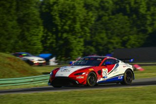 #15 Aston Martin Vantage AMR GT4 of Bryan Putt and Kenton Koch, BSPort Racing, GT4 America, Pro-Am, SRO America, VIR, Virginia International Rcaeway, Alton, Virginia, June 2022.
 | James Lietz/SRO