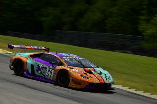 #88 Lamborghini Huracan GT3 of Jason Harward, Zelus Motorsports, GT America Powered by AWS, SRO3, SRO America, VIR, Virginia International Rcaeway, Alton, Virginia, June 2022.
 | James Lietz/SRO