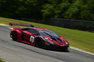 #191 Lamborghini Huracan GT3 of Jeff Burton, Zelus Motorsports, GT America Powered by AWS, SRO3, SRO America, VIR, Virginia International Rcaeway, Alton, Virginia, June 2022.
 | James Lietz/SRO