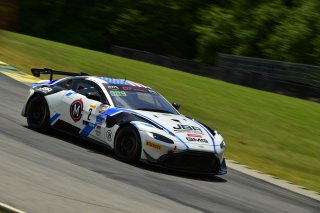 #2  Aston Martin Vantage AMR GT4 of  Jason Bell, GMG Racing, GT America Powered by AWS, GT4, SRO America, VIR, Virginia International Rcaeway, Alton, Virginia, June 2022.
 | James Lietz/SRO